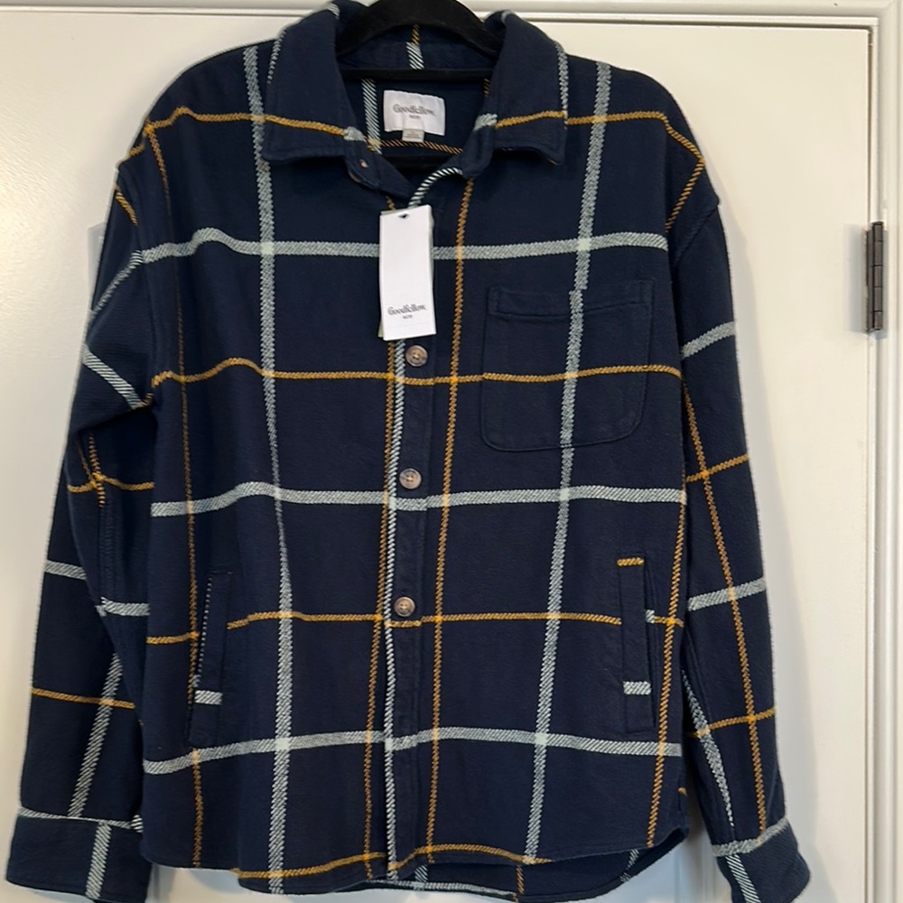 Goodfellow & Co Navy Plaid Jacket